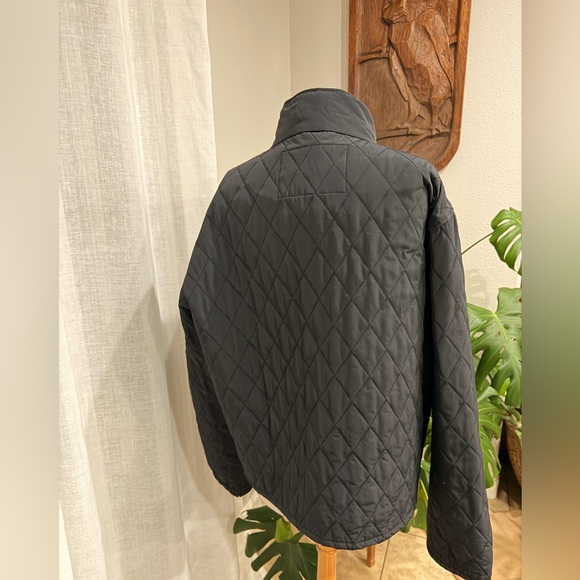 Burberry London Quilted Jacket Nova Check Lining Full Zip Large - Picture 3 of 9